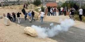 إصابات بالاختناق خلال قمع مسيرة سليمة غرب بيت لحم