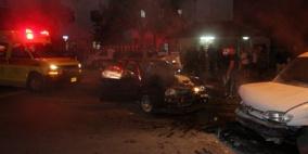 إصابة 7 مواطنين في حادث سير على مدخل جنين