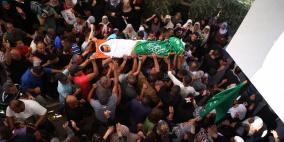 تشييع جثمان الشهيد أنس طه في بلدة قطنة