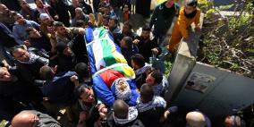 تشييع جثمان الشهيد عبد الرحمن البرغوثي في بلدة عابود غرب رام الله