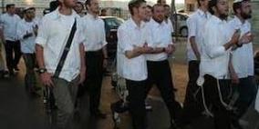 مستوطنون يقومون باعمال استفزازية جنوب غرب جنين