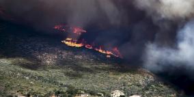 غضب الطبيعة يشعل النيران بالغابات اليونانية