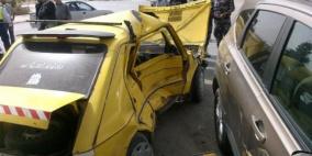 إصابة ثلاثة مواطنين بجروح متوسطة بحادث سير في مدينة أريحا