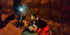 صور: اصابات في حادث سير بينها خطيرة في قلقيلية