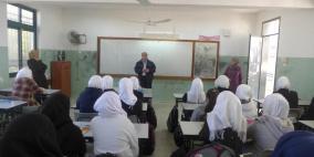 مفوضية التوجيه السياسي في قلقيلية تواصل محاضرات التوعية بالمدارس