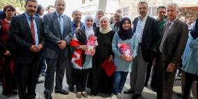حفل تكريم للطالبات المتفوقات في بلدة يعبد بحضور رجل الأعمال الفلسطيني عبد المالك جابر