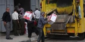 إتلاف كمية من خل التفاح الفاسد في أسواق جنين