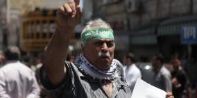 مسيرة تضامنية مع غزة وسط رام الله