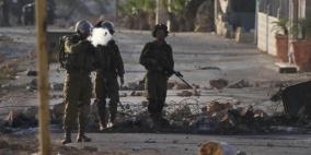 مواجهات بين الإحتلال والشبان عقب تشييع جثمان الشهيد عروة حماد في سلواد شرقي رام الله