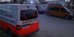 اصابة خمسة مواطنين بحادث سير جنوب غزة