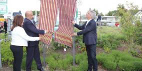 رئيس بلدية بيت جالا نقولا خميس 12/9/2015 يفتتح  " ساحة بيت جالا" في مدينة بيرجش جلادباخ الألمانية