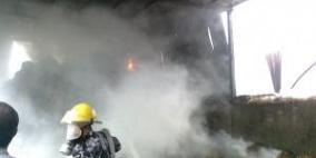 نفوق 4 الاف طير في حرق مزرعة شمال طولكرم