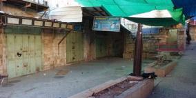 اضراب تجاري في الخليل العتيقة