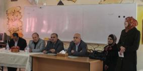 قلقيلية : المحافظ ومدير التربية يرويان القصص لطالبات مدرسة أبو علي إياد الثانوية للبنات