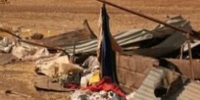 الاحتلال يدمر خربة مكحول في منطقة الغور بالكامل