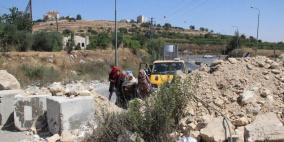 مدخل الخليل الشمالي " رأس الجورة" المؤدي لخط 35 الالتفافي