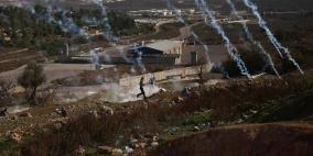 مواجهات عند معسكر اعتقال  عوفر  غرب رام الله