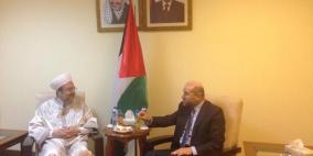 الهباش يلتقي وزير الأوقاف التركي