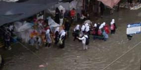 صور.. غرق عدة منازل جنوب القطاع نتيجة غزارة الامطار