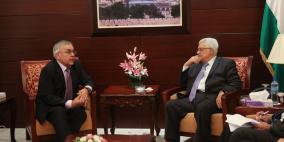 الرئيس يستقبل المبعوث الروسي لعملية السلام سيرجي فرشنيين.