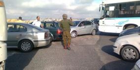 الاحتلال يغلق حاجز حوارة جنوب نابلس من كلا الاتجاهين