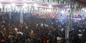 بالصور: عرس جماعي ضم 21 عريسا في بلدة تفوح الخليل