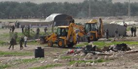 الاحتلال يهدم منزلا وأربعة بركسات في الاغوار