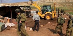 الاحتلال يرحل 6 عائلات من خربة حمصة في الاغوار