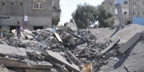 تدمير منزل عائلة فحجان شرق رفح