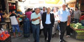 قلقيلية: المحافظ يتفقد أسواق المحافظة