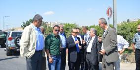 الحساينه يؤكد على أهمية إعادة تأهيل شارع شوفه