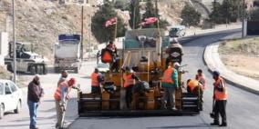 الاشغال العامة تغلق طريق الجلزون- سردا