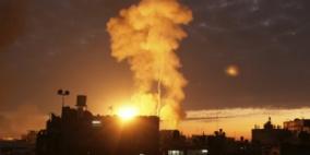 سلسلة غارات إسرائيلية على عدة مناطق في قطاع غزة