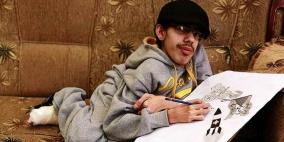 بالصور.. المٌقعد "محمد الدلو" صاحب اول معرض "أنمي" في غزة