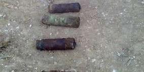 شرطة نابلس تتلف 3 قذائف مدفعية من مخلفات الاحتلال في قبلان