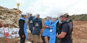 قلقيلية: المحافظ يتفقد حقل الألغام في قرية النبي الياس