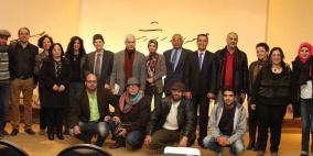 نادي الجسرة الثقافي يكرم حنا أبو حنا ويحيى يخلف وأحمد دحبور في متحف محمود درويش