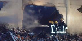 إخماد حريق بمنجرة وسط الخليل