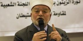 المفتي العام يدين إغلاق المسجد الإبراهيمي