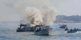 زوارق بحرية الاحتلال تستهدف الصيادين في بحر غزة