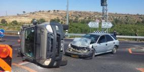 اصابة فلسطيني و 4 جنود بانقلاب آلية عسكرية قرب "عتصيون"