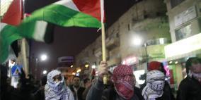 مسيرة غضب في شوارع رام الله بعد استشهاد الاسير  جردات