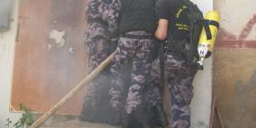 جنين: اربع اصابات بالاختناق جراء حريق مخزن أسفل بناية سكنية