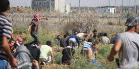 اصابة بالرصاص الحي واخرون بالاختناق في مواجهات بقطاع غزة