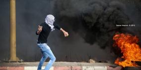 مواجهات عنيفة قرب المدخل الشمالي لمدينة البيرة