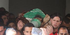 تشييع جثمان الشهيد براذعية في مخيم العروب بالخليل