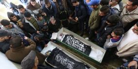 تشييع جثماني الشهيدين اسحاق بدران وأحمد القنيبي في كفر عقب شمال القدس المحتلة