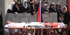 تشييع جثمان الشهيد ابو عمشة في كفر راعي بجنين