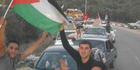 اهالي كفرثلث جنوب قلقيلية يستقبلون الاسير المحرر خالد عودة