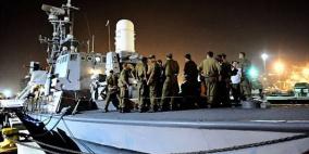 البحرية الاسرائيلية تواجه أسطول الحرية فجر الاثنين